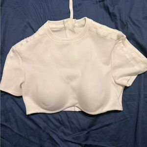 IVY PARK Classic White Crop Top